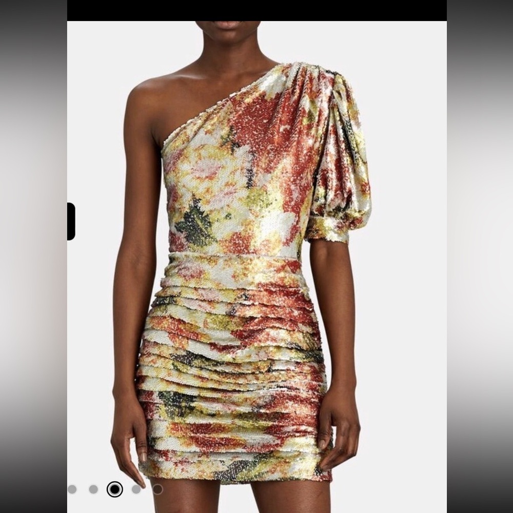Tony kobo asymmetrical sequin Mini dress XS